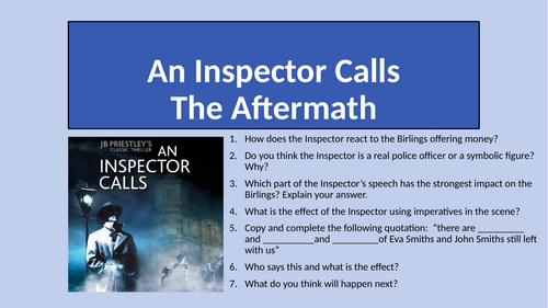 An Inspector Calls - Act 3 The Aftermath