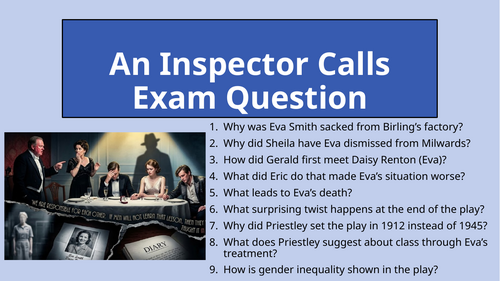 An Inspector Calls - Exam Question