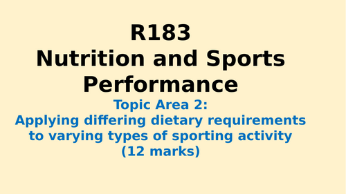 R183 TA2 Applying differing dietary requirements (Kareem) 2025-2026