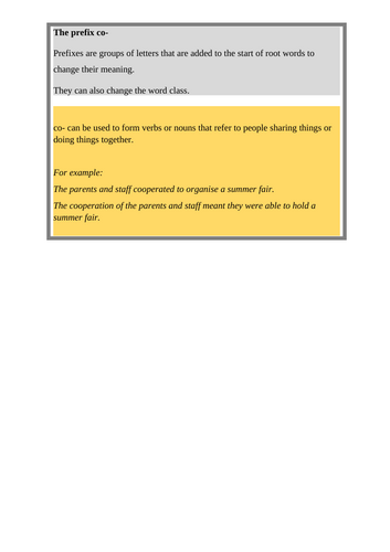 Prefix co- including words commencing co, con and com CROSSWORDS