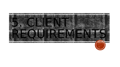 Creative iMedia R093 Revision 5. Client Requirements