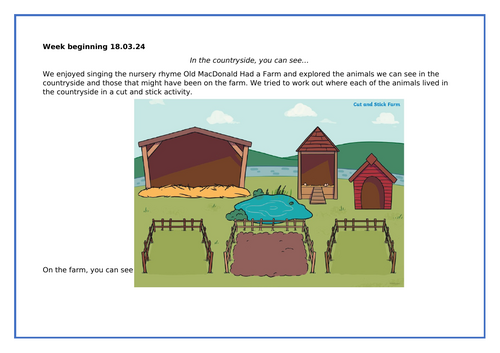 Old MacDonald Had a Farm EYFS lesson