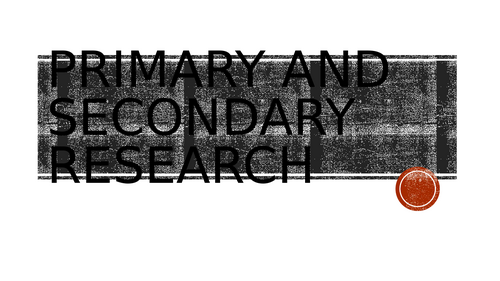 Creative iMedia R093 Revision 7.Primary and Secondary Sources