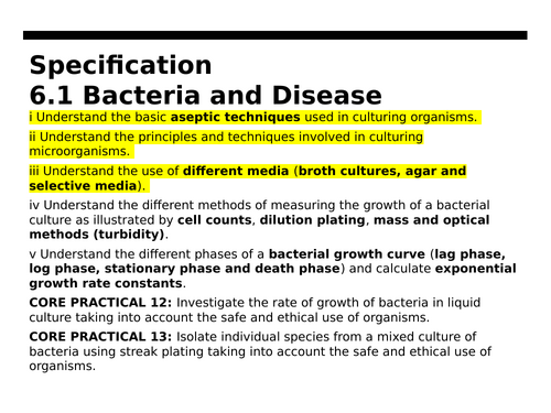 Edexcel Biology B A Level Topic 6 powerpoints