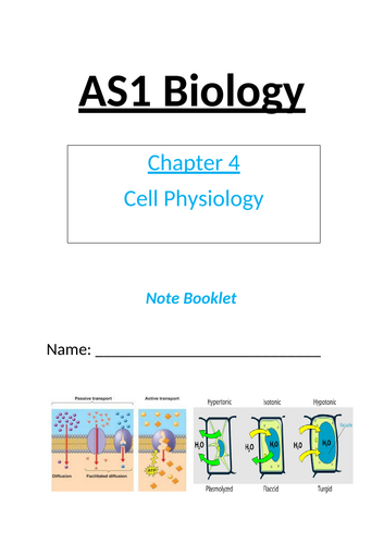 CCEA GCE Biology AS1 booklets