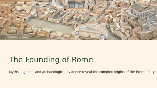 Aeneas, Romulus, and the founding of Rome Presentation
