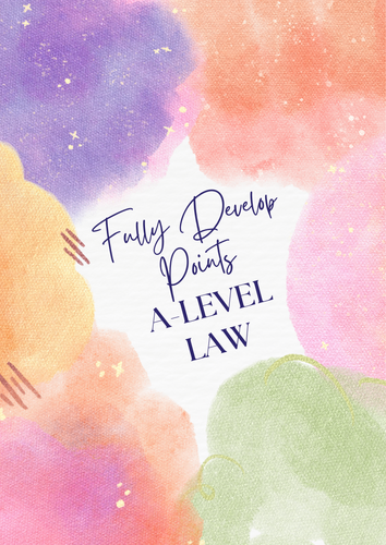 A-Level Law: Target Skills Fully Develop Points Improvement Workbook (Eduqas & Contract)