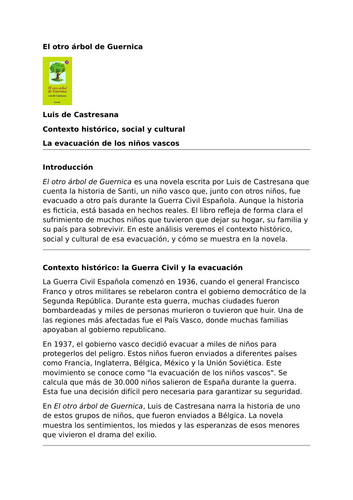 El otro árbol de Guernica by Luis de Castresana – Context – The Evacuation