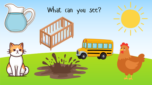 "What can you see?" phonics activity
