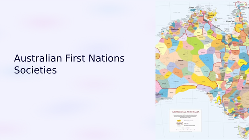Australian First Nations Societies Presentation
