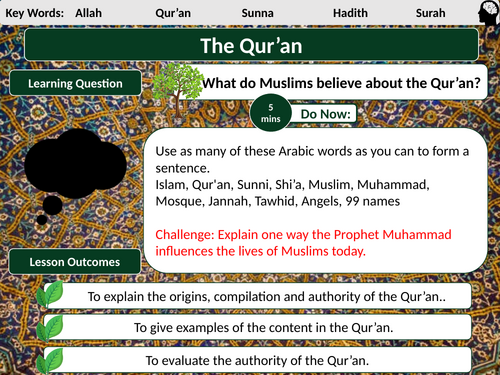 AQA Muslim Beliefs L11- The Qur'an