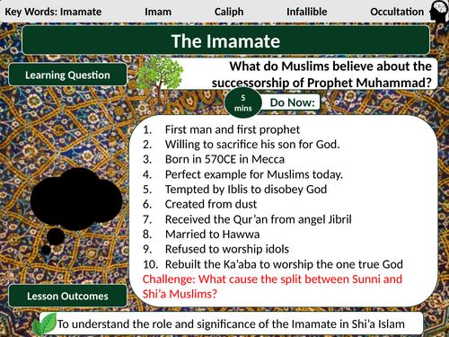 AQA Muslim Beliefs L13- The Imamate