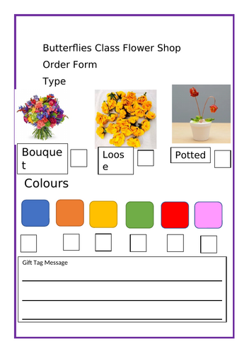 Flower Shop EYFS