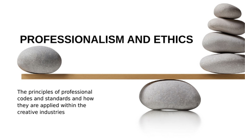 T Level Technical qualification in Media, Broadcast Production - Professionalism and Ethics