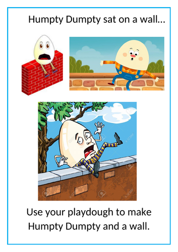 Humpty Dumpty playdough