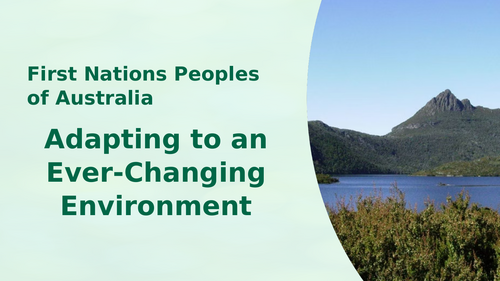 Australian First Nations Peoples and the Environment Presentation