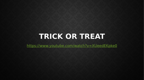 Trick or Treat Listening