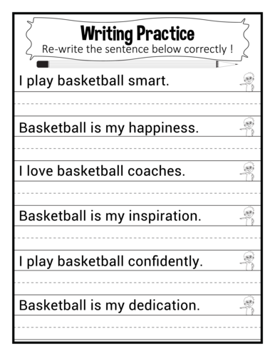 Practice Simple Worksheets for Grade 1