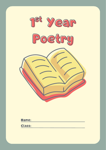 1st Year Poetry Booklet - Junior Cycle English