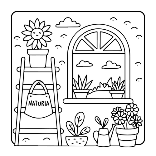 Cozy Spaces Coloring Pages for Adults | Teaching Resources