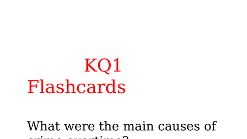 History Crime and punishment flashcards