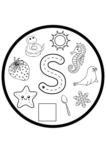 Phase 2 initial sounds colouring