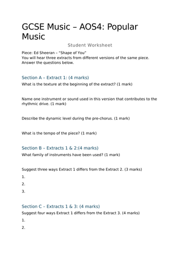 Exam Question Powerpoint