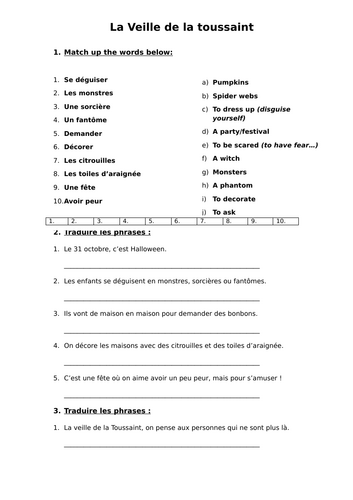 French Halloween (La Veille de la Toussaint)