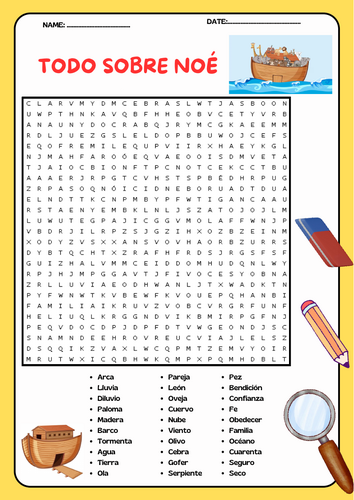 Todo sobre Noé – Sopa de Letras