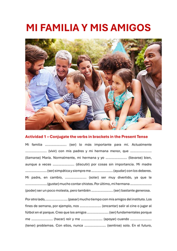 Mi familia y mis amigos