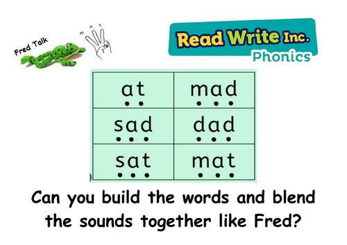 RWI Phonics area signs with word time