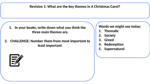 Christmas Carol Revision