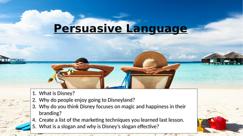 Travel Writing - Persuasive Language