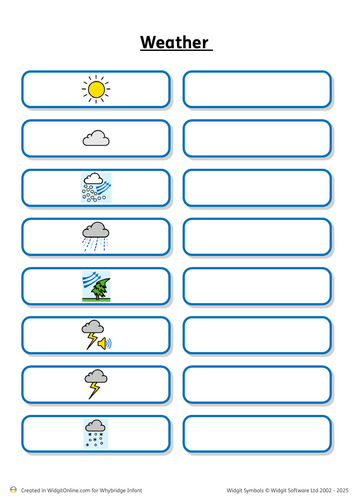 Weather structured walk