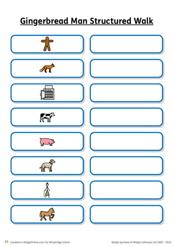 Gingerbread Man Scavenger hunt