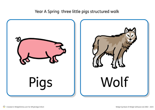 The three little pigs Scavenger hunt