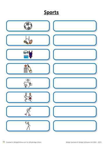 Sports Scavenger Hunt