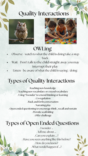 Quality interactions poster
