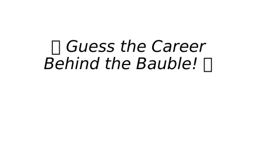 12 Careers of Christmas