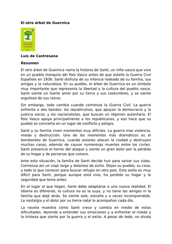 El otro árbol de Guernica by Luis de Castresana – Summary