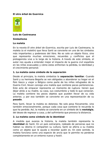 El otro árbol de Guernica by Luis de Castresana – Symbolism – The Suitcase
