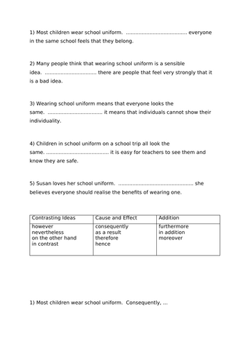 Adverbials for cohesion between and within paragraphs 2 resources