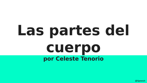 Las partes del Cuerpo