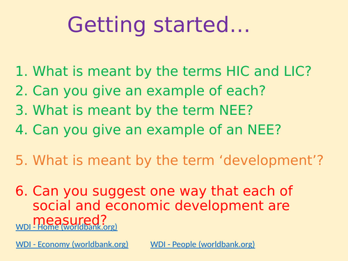 GCSE & Common Entrance- Development