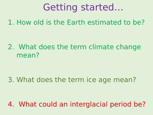 GCSE & Common Entrance- Climate Change