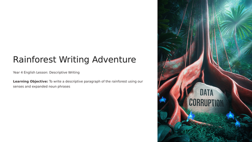 PYP English Descriptive Writing for the Rainforest