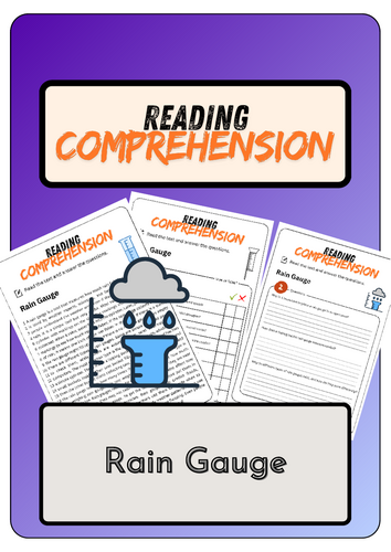 Reading Comprehension - Rain Gauge+ Solutions