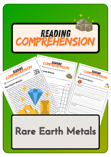 Reading Comprehension - Rare Earth Metals + Solutions