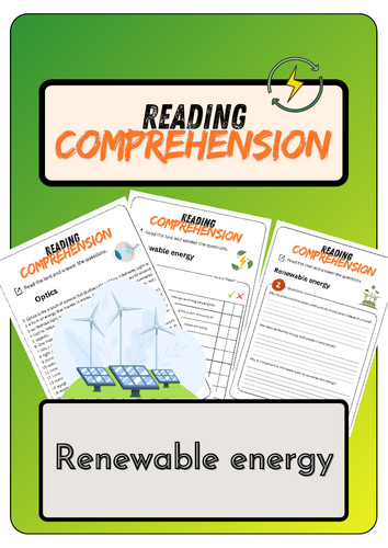 Reading Comprehension - Renewable energy + Solutions
