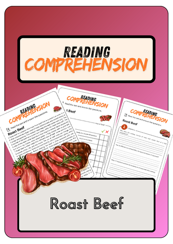Reading Comprehension - Roast Beef + Solutions